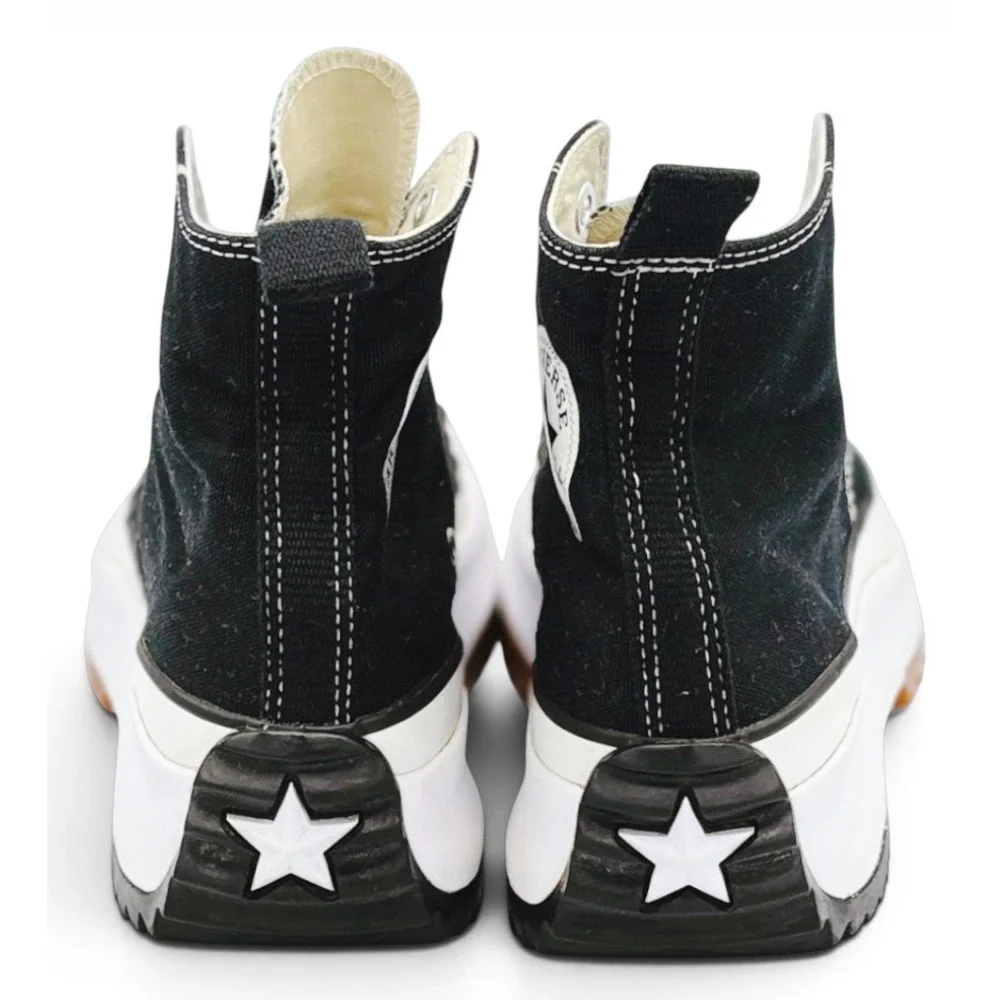 Converse Run Star Hike High Top Platform Shoes US Men 7 Womens 8.5 Black 166800C